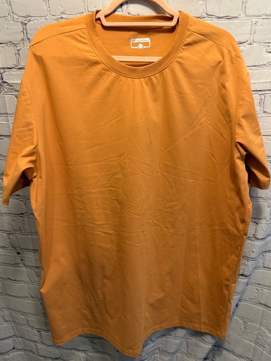 advanced Other - Men's Casual Crew Neck T-Shirt - Orange